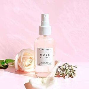 HERBIVORE Rose Hibiscus Coconut Water Hydrating Face Mist ? Natural Dewy Glow, Organic Rose Water + Vegan Hyaluronic Acid, Plant-Based, Vegan, Cruelty - Image 9