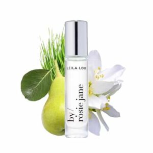 By Rosie Jane Fragrance Oil (Leila Lou) - Clean Fragrance for Women - Essential Oil Vial with Notes of Jasmine, Pear, Fresh Cut Grass - Paraben-Free, - Image 1