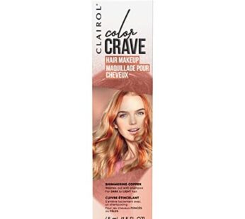 Clairol Color Crave Temporary Hair Color Makeup, Shimmering Copper Hair Color, 1 Count