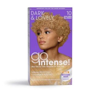 SoftSheen-Carson Dark and Lovely Ultra Vibrant Permanent Hair Color Go Intense Hair Dye for Dark Hair with Olive Oil for Shine and Softness, Golden Bl - Image 1