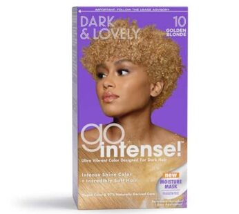 SoftSheen-Carson Dark and Lovely Ultra Vibrant Permanent Hair Color Go Intense Hair Dye for Dark Hair with Olive Oil for Shine and Softness, Golden Bl