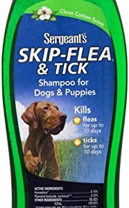 Sergeant's Skip-Flea and Tick Shampoo for Dogs, Clean Cotton, 18 oz - Image 1