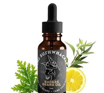 Badass Beard Care Beard Oil For Men – The Bushwhacker Scent 1 oz – All Natural Ingredients Keeps Beard and Mustache Full Soft and Healthy