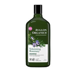 Avalon Organics Shampoo, Volumizing Rosemary, 11 Fluid Ounce (Pack of 2) - Image 1