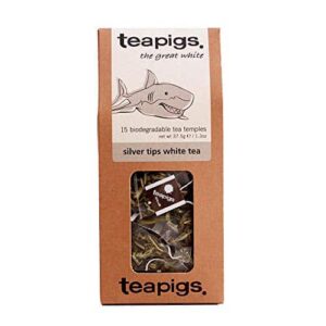 Teapigs Silver Tips White Tea Bags Made With Whole Leaves (1 Pack of 15 Tea bags) - Image 1