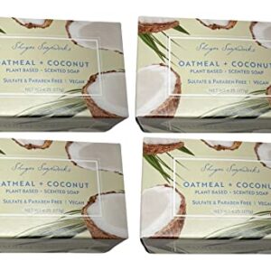 Shugar Soapworks Oatmeal & Coconut soap (pack of 4) - Image 1