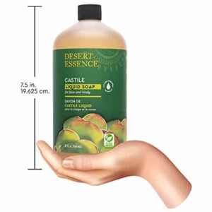 Desert Essence Castile Liquid Soap With Eco-Harvest Tea Tree Oil - 32 Fl Oz - Face & Body Cleansing - Coconut & Olive Oil - May Diminish Imperfections - Image 7