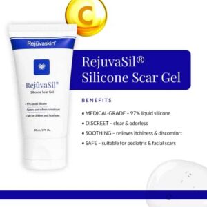 Rejuvaskin RejuvaSil Silicone Scar Gel ? Discreetly Improve the Appearance of Your Scars ? Physician Recommended - 15 mL - Image 3