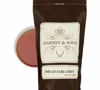 Harney & Sons Fine Teas All Natural Decaf Earl Grey 50 Count Sachets