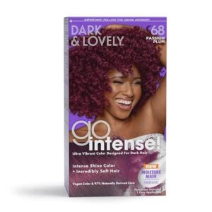 SoftSheen-Carson Dark and Lovely Ultra Vibrant Permanent Hair Color Go Intense Hair Dye for Dark Hair with Olive Oil for Shine and Softness, Passion P - Image 1