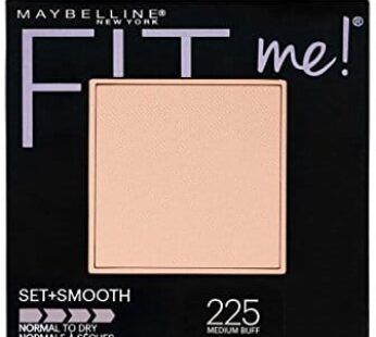 Maybelline New York Fit Me Set + Smooth Powder Makeup, Medium Buff, 0.3 oz.