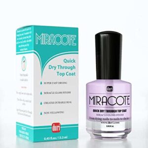 duri Rejuvacote 1 Original Maximum Strength Nail Growth System Base, Top Coat and Miracote Quick Dry Top Coat Combo - Image 6