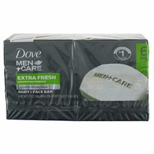 Dove Men+Care Body and Face Bar Extra Fresh 4 oz, 6 Bar (Pack of 2) - Image 4