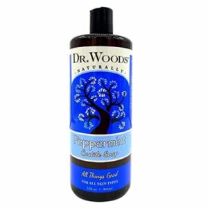 Dr. Woods Pure Peppermint Liquid Castile Soap, 32 Ounce - Image 1