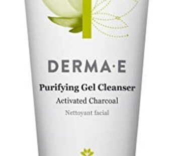 Derma E Purifying Gel Cleanser with Activated Charcoal, Marine Algae & Hyaluronic Acid ? Face Wash Cleanses, Hydrates and Nourishes, 6 oz