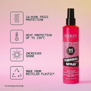 Redken Thermal Spray 11 Low Hold | Thermal Smoothing Holding Spray | For All Hair Types | Provides a Smooth, Silky & Frizz-Free Blow-Dry Finish | Mild - Image 3