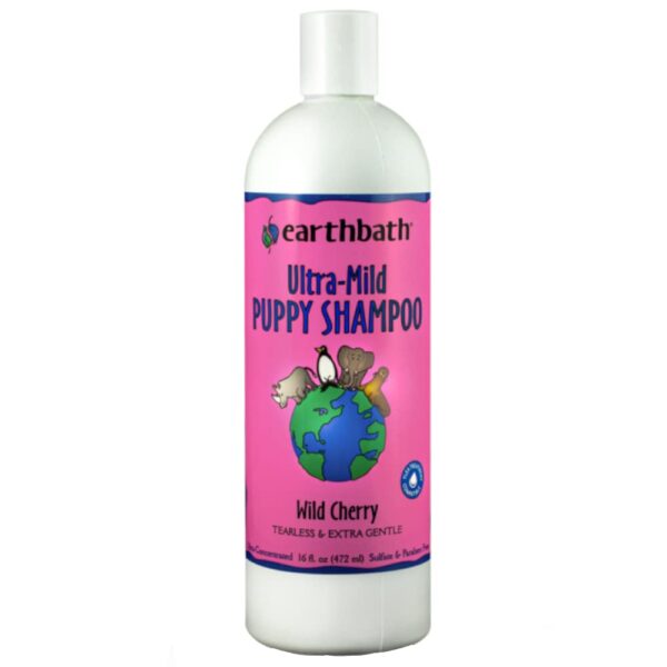 earthbath, Ultra-Mild Wild Cherry Puppy Shampoo & Spritz - Cruelty Free Dog Shampoo and Conditioner, Made in USA, Tearless & Extra Gentle Dog Wash, Be - Image 2