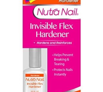 Nutra Nail Invisible Flex Hardener ? Instant Protective & Restorative Clear Gel Top Coat Shield for Brittle, Damaged Nails – 0.5 Fl Oz