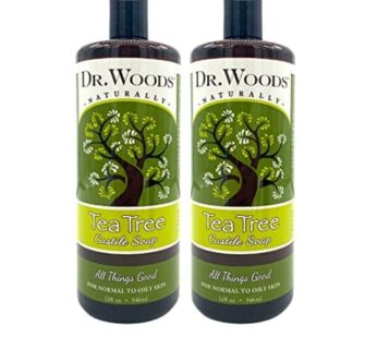 Dr. Woods Pure Tea Tree Liquid Castile Soap, 32 Ounce (Pack of 2)
