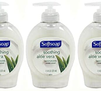 Softsoap Soothing Aloe Vera Moisturizing Hand Soap, 7.5 Ounce (Pack of 3)