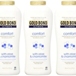 Gold Bond Ultimate Comfort Body Powder 10 oz. (Pack of 3), Talc-Free Formula with Aloe & Chamomile - Image 10