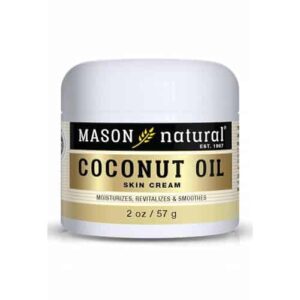 MASON NATURAL Coconut Oil Skin Cream - Premium Skin Conditioning Formula, Nourishing Body Moisturizer, Paraben Free, 2 OZ - Image 1