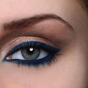 Pure Ziva Matte Cool Dark Navy Blue Cake Eyeliner & Pressed Eyeshadow, Water Activated Powder; Gluten & Cruelty Free - Image 5