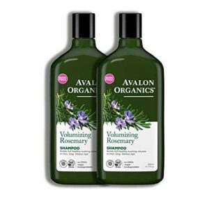 Avalon Organics Shampoo, Volumizing Rosemary, 11 Fluid Ounce (Pack of 2) - Image 4