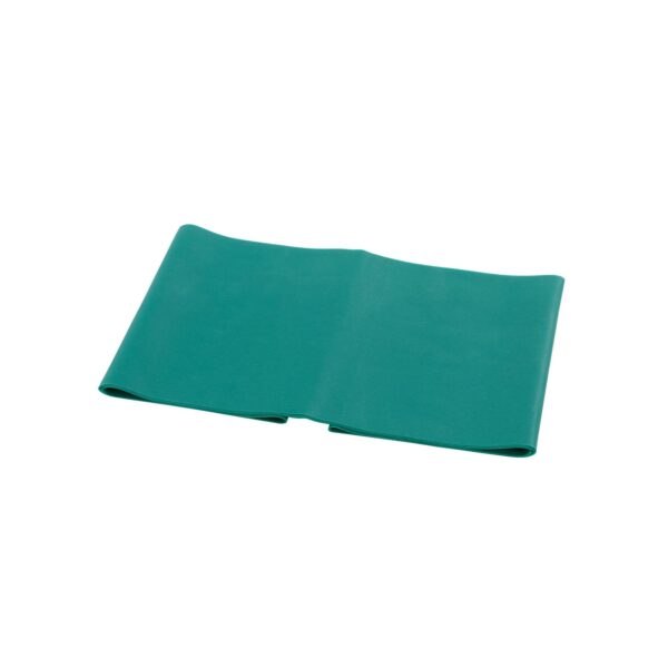 Cando 10-5203 Singles Low Powder Exercise Band, Singles, 4' Length, Green, Medium