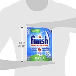 Finish - All in 1-32ct - Dishwasher Detergent - Powerball -Individually Wrapped Dishwashing Tabs - Dish Tabs - Image 8