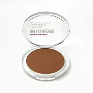 Ruby Kisses Mineral Pressed Powder Foundation, Medium to Full Coverage Natural Finish 0.35 Ounce (Cognac) - Image 2