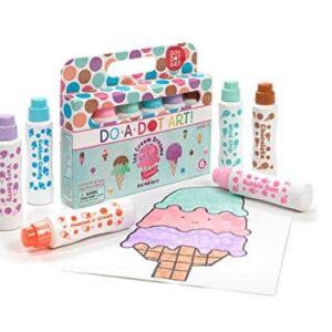 Ice Cream Scented Washable Dot Markers for Kids and Toddlers Set of 6 Pack by Do A Dot Art, The Original Dot Marker - Image 3