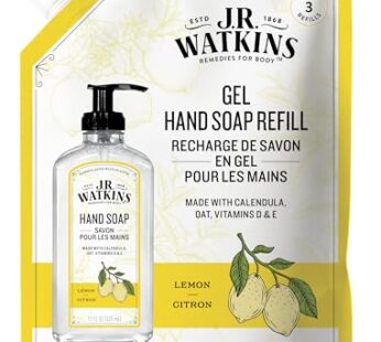 J.R. Watkins Liquid Hand Soap Lemon Refill, 34 Fl Oz