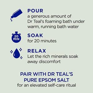 Dr Teal's Foaming Bath with Pure Epsom Salt, Relax & Relief with Eucalyptus & Spearmint, 34 fl oz (Packaging May Vary) - Image 4