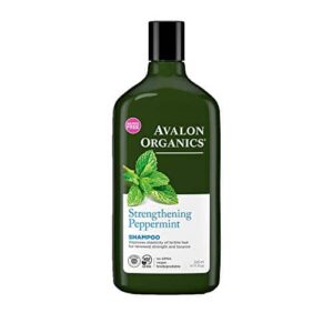 Avalon Organics Strengthening Peppermint Shampoo, 11 oz. (Pack of 3) - Image 1