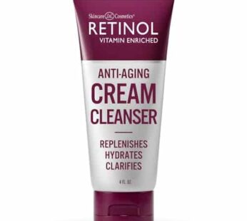 Retinol Anti-Aging Cream Cleanser ? Daily Deep Cleansing Facial Wash Exfoliates to Improve Skin?s Texture & Moisturizes for Cleaner, Softer Face ? Ren