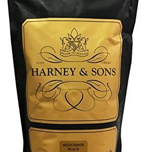 Harney & Sons Fine Teas Decaf Midsummer's Peach Black Tea Loose Tea 16 Ounce - Image 1