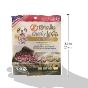 Loving Pets Totally Grainless - Chicken & Cranberry Recipe Sausage Bites For Dogs, 6oz - Image 2