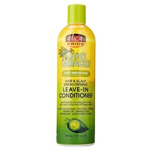 African Pride Olive Miracle Leave-in Conditioner, 12 Ounce - Image 1