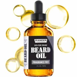 Leven Rose Beard Oil for Men and Beard Softener 100% Pure Natural for Bearded Men, Mustaches, and Moisturized Skin 1 oz by Ranger Grooming Co - Image 1