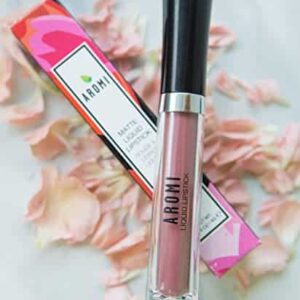 Aromi Pink Nude Matte Liquid Lipstick, Blush Beige Lip Color, Long-lasting Lipstick, Vegan, Cruelty-free, All Day Wear, Handmade (Toasted Almond) - Image 8