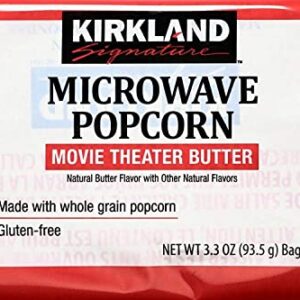 Kirkland Microwave Popcorn 3.3 Ounce Bags - 8 Bags - Image 1