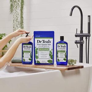 Dr Teal's Foaming Bath with Pure Epsom Salt, Relax & Relief with Eucalyptus & Spearmint, 34 fl oz (Packaging May Vary) - Image 7