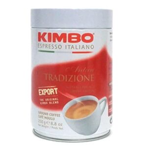 2 Cans of Kimbo Antica Tradizione Ground Coffee 8.8oz/250g - Image 1