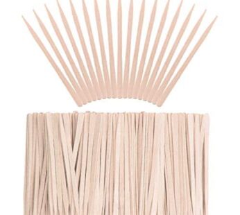 Whaline 400 Pieces Small Wax Sticks Wood Spatulas Applicator Craft Sticks for Hair Eyebrow Removal