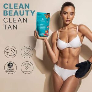 Tanning Lotion Self Tanner Kit - USA Made with Organic & Natural Ingredients, Self Tanning Lotion & Application Kit, Non Toxic Gradual Tan Lotion, Sun - Image 6