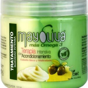 BOE Mayoliva Omega 3 Intensive Conditioning Therapy for Dry and Damaged Hair - 16 Oz, 16 Ounces - Image 1