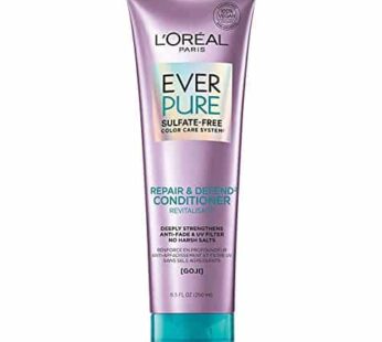 L’Oreal Paris EverPure Repair and Defend Sulfate Free Conditioner for Color-Treated Hair, Strengthens and Repairs Damaged Hair, with Goji, 8.5 Fl; Oz