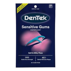 DenTek Comfort Clean Silk Floss Picks, Fresh Mint, 90 Count - Image 1