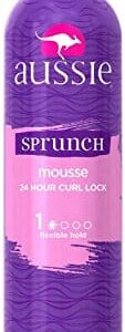 Aussie Sprunch Hair Mousse Plus Leave-In Conditioner, 6.8 oz - Image 1